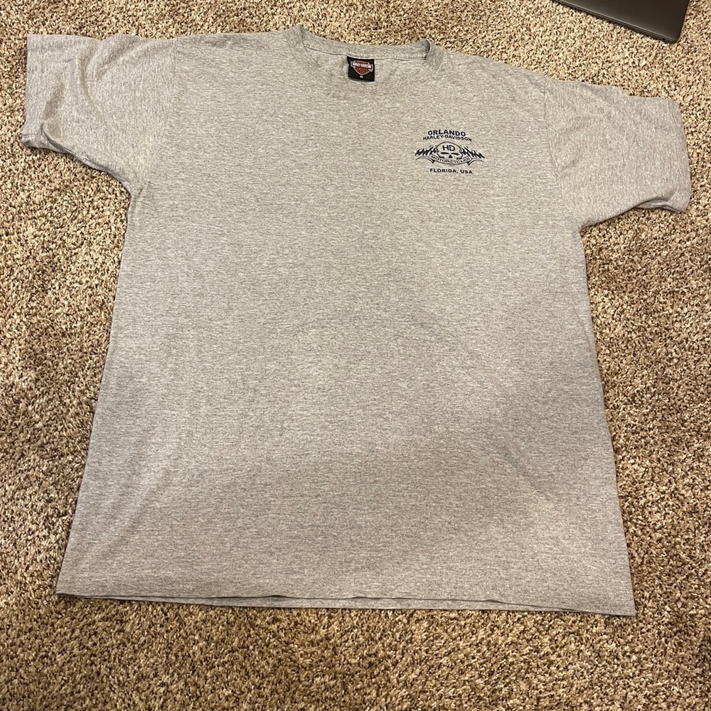 Vintage 2002 Harley Davidson Orlando, Florida Casual T-Shirt Made In U.S.A. XL